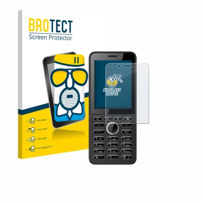 Parte frontal de un envase de producto con el logotipo de la marca BROTECT. Al lado se muestra el dispositivo Energizer E288S 