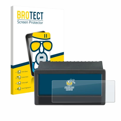 Parte frontal de un envase de producto con el logotipo de la marca BROTECT. Al lado se muestra el dispositivo ifm DX2055 con s