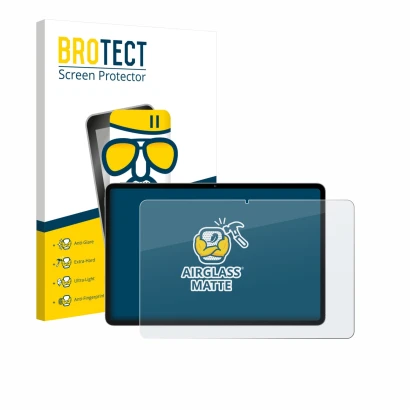 Parte frontal de un envase de producto con el logotipo de la marca BROTECT. Al lado se muestra el dispositivo Blackview Oscal 