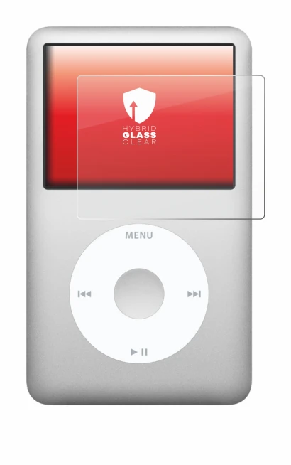 Imagen del dispositivo Apple iPod classic 160 GB (7a Gen.) con una amplia variedad de protectores de pantalla.