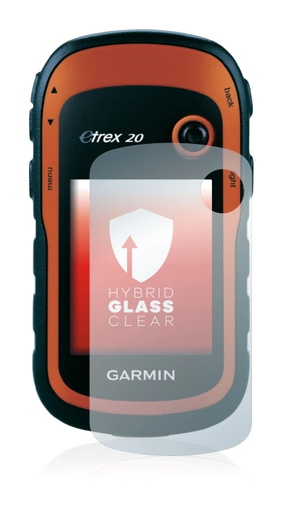 Imagen del dispositivo Garmin eTrex 20 con una amplia variedad de protectores de pantalla.