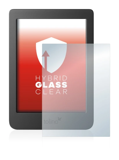 Imagen del dispositivo Tolino Page 2 con una amplia variedad de protectores de pantalla.