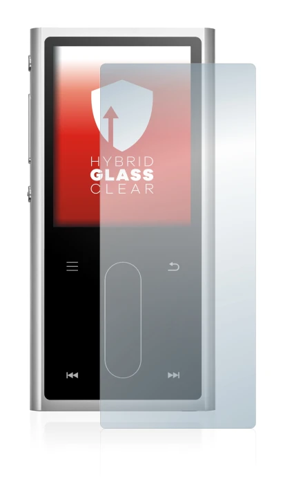 Imagen del dispositivo FiiO M3K con una amplia variedad de protectores de pantalla.