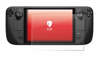 Imagen del dispositivo Valve Steam Deck con una amplia variedad de protectores de pantalla.