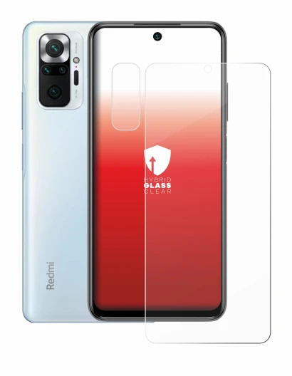 Imagen del dispositivo Xiaomi Redmi Note 10 Pro (Frontal+Cámara) con una amplia variedad de protectores de pantalla.