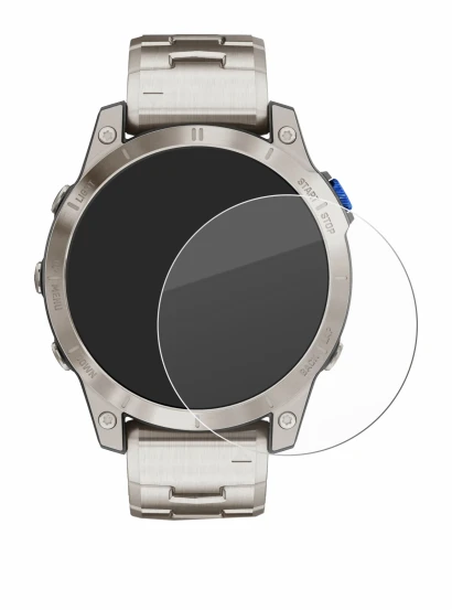 Imagen del dispositivo Garmin D2 Mach 1 con una amplia variedad de protectores de pantalla.