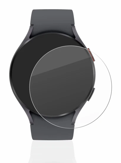 Imagen del dispositivo Samsung Galaxy Watch 5 (44mm) con una amplia variedad de protectores de pantalla.