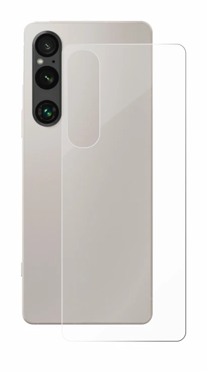 Imagen del dispositivo Sony Xperia 1 V (Trasero) con una amplia variedad de protectores de pantalla.