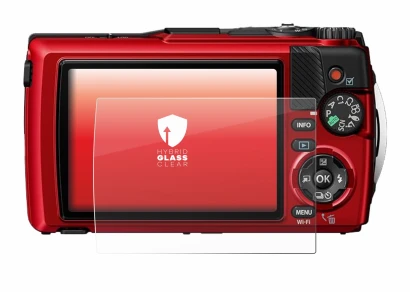 Imagen del dispositivo Olympus OM System Tough TG-7 con una amplia variedad de protectores de pantalla.