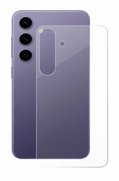 Imagen del dispositivo Samsung Galaxy S24 (Trasero) con una amplia variedad de protectores de pantalla.