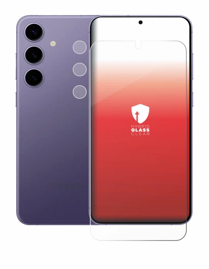 Imagen del dispositivo Samsung Galaxy S24 Plus (Frontal+Cámara) con una amplia variedad de protectores de pantalla.