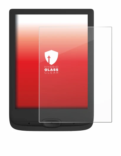 Imagen del dispositivo PocketBook Basic Lux 4 con una amplia variedad de protectores de pantalla.