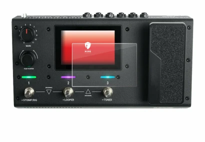 Imagen del dispositivo Headrush MX5 con una amplia variedad de protectores de pantalla.