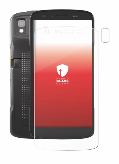 Imagen del dispositivo Zebra TC22 (Frontal+Cámara) con una amplia variedad de protectores de pantalla.