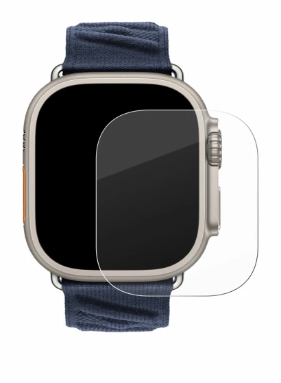 Imagen del dispositivo Apple Watch Hermès Ultra 2 con una amplia variedad de protectores de pantalla.