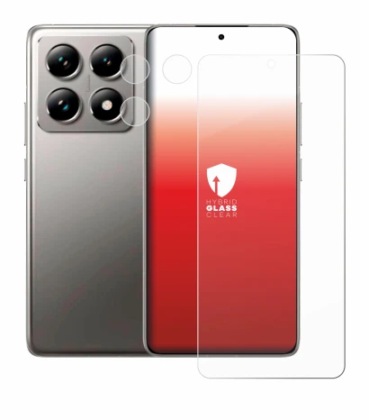 Imagen del dispositivo Xiaomi 14T (Frontal+Cámara) con una amplia variedad de protectores de pantalla.