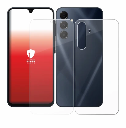 Imagen del dispositivo Samsung Galaxy A16 5G (Frontal+Trasero) con una amplia variedad de protectores de pantalla.