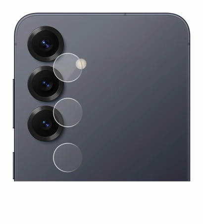 Imagen del dispositivo Samsung Galaxy S25 (SÓLO Cámara) con una amplia variedad de protectores de pantalla.