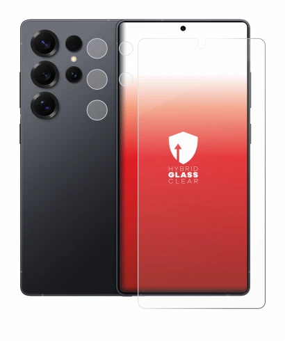 Imagen del dispositivo Samsung Galaxy S25 Ultra Enterprise Edition (Frontal+Cámara) con una amplia variedad de protectores de 