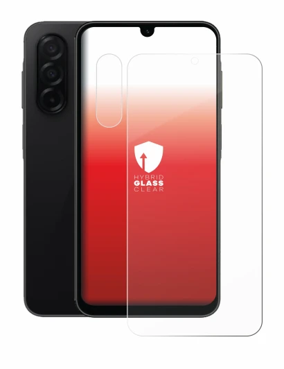 Imagen del dispositivo Samsung Galaxy A26 5G (Frontal+Cámara) con una amplia variedad de protectores de pantalla.