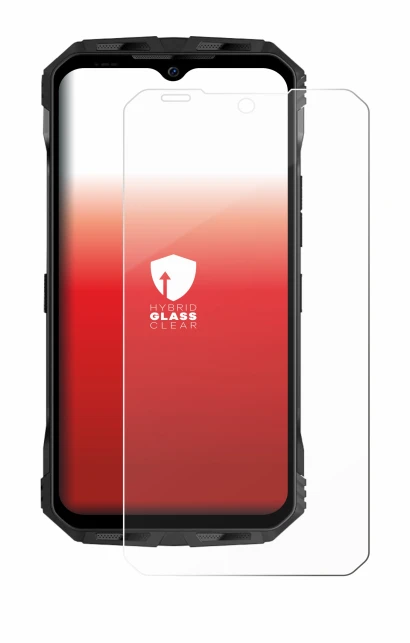 Imagen del dispositivo Doogee V Max S con una amplia variedad de protectores de pantalla.