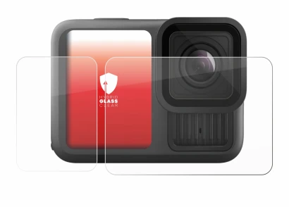 Imagen del dispositivo GoPro Hero 13 Black Creator Edition con una amplia variedad de protectores de pantalla.