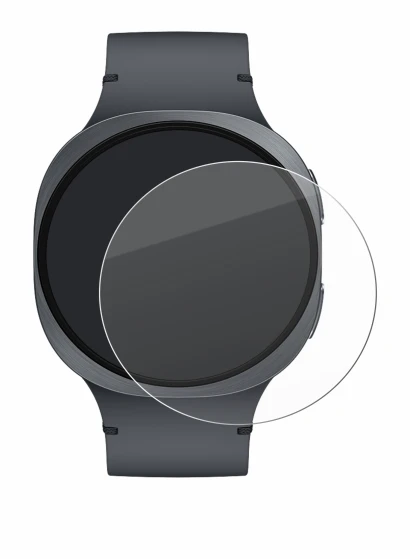 Imagen del dispositivo Samsung Galaxy Watch 8 (44 mm) con una amplia variedad de protectores de pantalla.