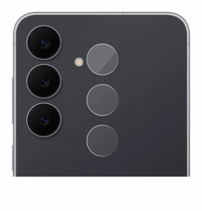 Imagen del dispositivo Samsung Galaxy S25 FE (SÓLO Cámara) con una amplia variedad de protectores de pantalla.