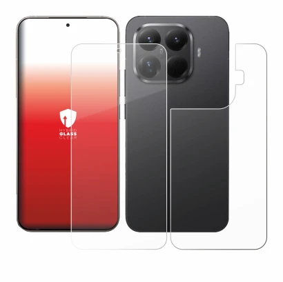 Imagen del dispositivo Xiaomi 15T Pro (Frontal+Trasero) con una amplia variedad de protectores de pantalla.