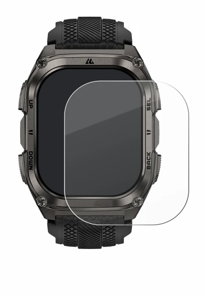 Imagen del dispositivo Kospet Tank M4 con una amplia variedad de protectores de pantalla.