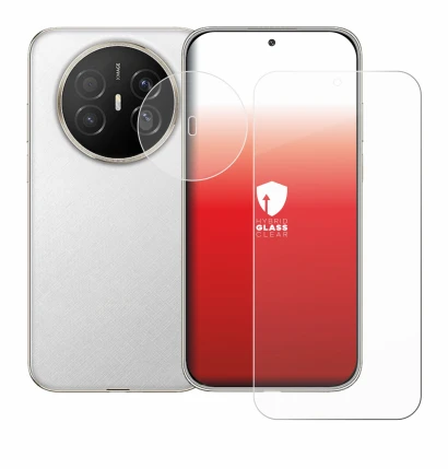 Imagen del dispositivo Huawei Mate 70 Air (Frontal+Cámara) con una amplia variedad de protectores de pantalla.