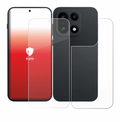 Imagen del dispositivo OnePlus 15 (Frontal+Trasero) con una amplia variedad de protectores de pantalla.