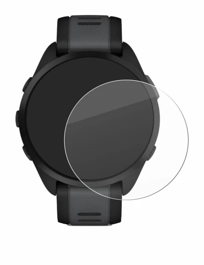 Imagen del dispositivo Garmin Forerunner 165 Music con una amplia variedad de protectores de pantalla.