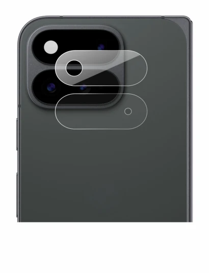 Imagen del dispositivo Google Pixel 11 Pro Fold (SÓLO Cámara) con una amplia variedad de protectores de pantalla.