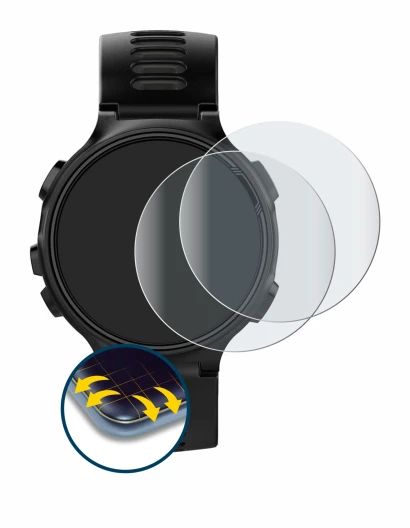 Imagen del dispositivo Garmin Forerunner 735XT con una amplia variedad de protectores de pantalla.