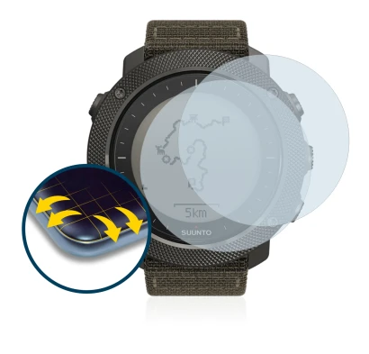 Imagen del dispositivo Suunto Traverse Alpha con una amplia variedad de protectores de pantalla.