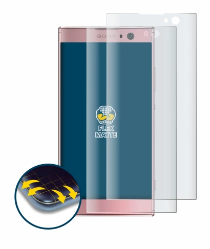 Imagen del dispositivo Sony Xperia XA2 con una amplia variedad de protectores de pantalla.