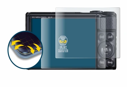 Imagen del dispositivo Canon PowerShot SX740 HS con una amplia variedad de protectores de pantalla.
