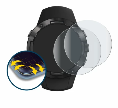 Imagen del dispositivo Suunto 5 con una amplia variedad de protectores de pantalla.