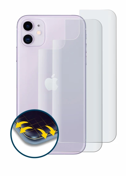 Imagen del dispositivo Apple iPhone 11 (Trasero) con una amplia variedad de protectores de pantalla.