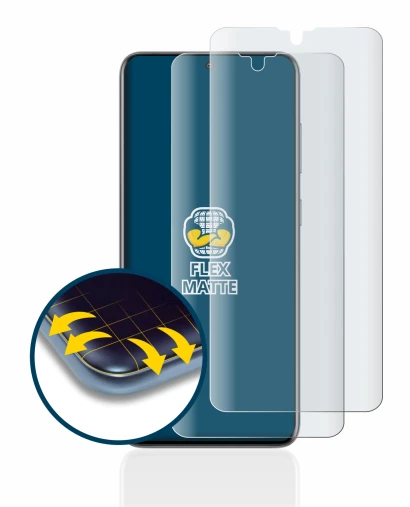 Imagen del dispositivo Samsung Galaxy S20 con una amplia variedad de protectores de pantalla.