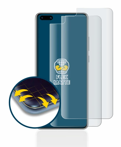 Imagen del dispositivo Huawei P40 con una amplia variedad de protectores de pantalla.