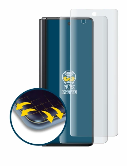 Imagen del dispositivo Samsung Galaxy Z Fold 2 5G con una amplia variedad de protectores de pantalla.