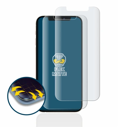 Imagen del dispositivo Apple iPhone 12 con una amplia variedad de protectores de pantalla.