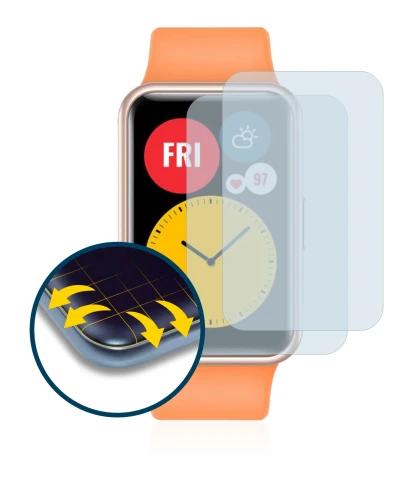 Imagen del dispositivo Huawei Watch Fit con una amplia variedad de protectores de pantalla.
