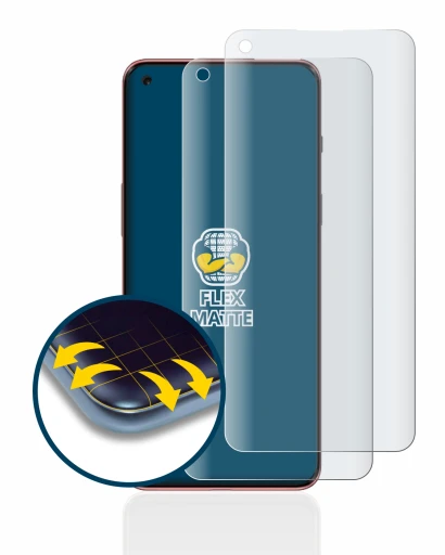 Imagen del dispositivo OnePlus Nord 2 5G con una amplia variedad de protectores de pantalla.