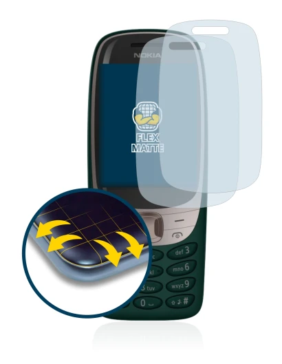 Imagen del dispositivo Nokia 6310 (2021) con una amplia variedad de protectores de pantalla.