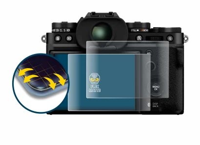 Imagen del dispositivo Fujifilm X-T5 con una amplia variedad de protectores de pantalla.