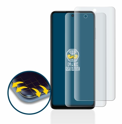 Imagen del dispositivo Motorola Moto G73 5G con una amplia variedad de protectores de pantalla.