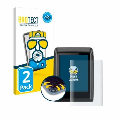 Parte frontal de un envase de producto con el logotipo de la marca BROTECT. Al lado se muestra el dispositivo Bosch Kiox 500 c